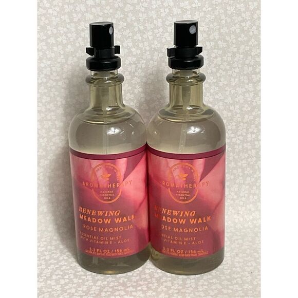 Bath and Body Works RENEWING MEADOW WALK ROSE MAGNOLIA  AROMATHERAPY Mist 2 pc - Picture 4 of 4